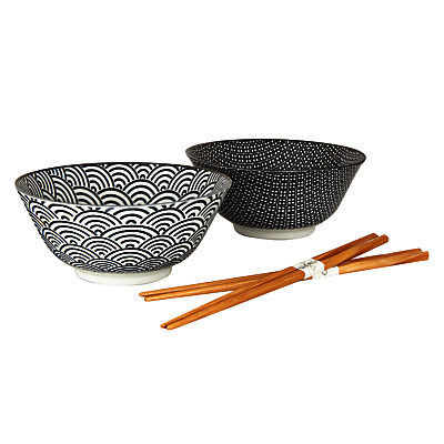 Tokyo Design Studio Bowl and Chopsticks, Set of 2
